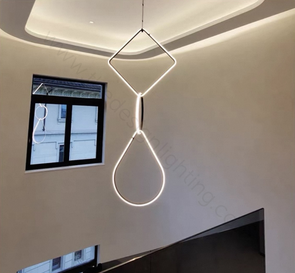 Pendant design lamp Arrangements Square by Flos