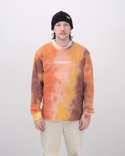 Толстовка Hoodlong Tie Dye Оранжевая