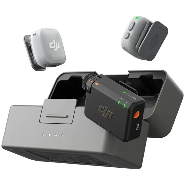 Беспроводной петличный микрофон DJI Mic Mini 2 (2 TX + 1 RX + Charging Case), Черный | Black