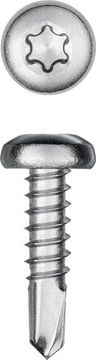 KRAFTOOL DS-P, 13 х 3.5 мм, А2, сверло, полукруглая головка, ТХ15, 1000 шт, саморез нержавеющий (300931-35-013)