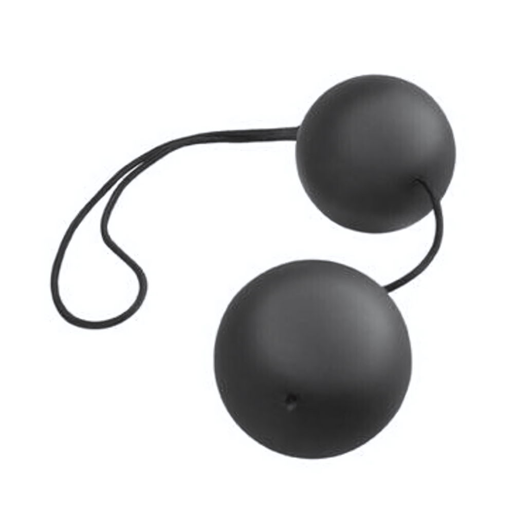 Анальные шарики из силикона Vibro Balls (Цвет: черный)