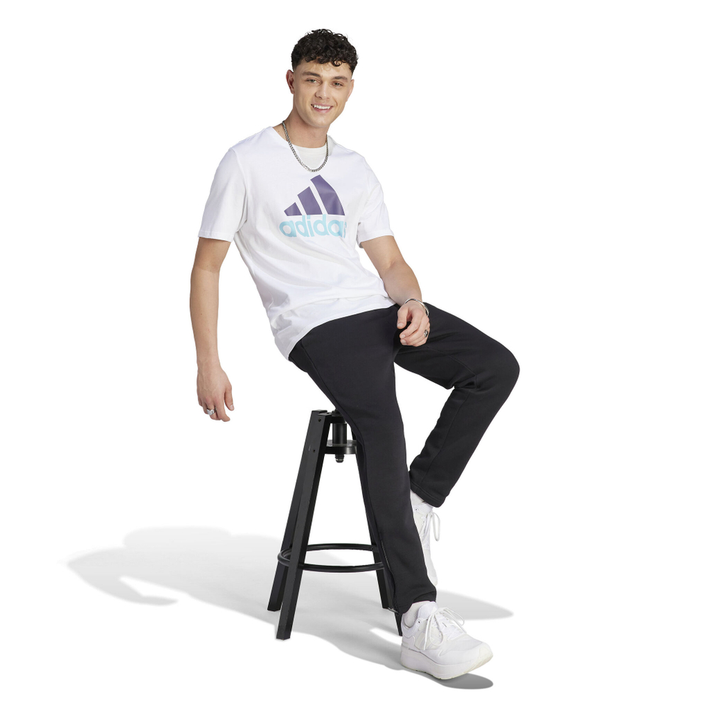 Мужское теннисное поло adidas Big Logo Single Jersey T-Shirt Men - White