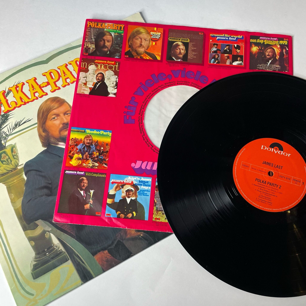Винтажная виниловая пластинка LP James Last Джеймс Ласт Polka Party II Полька Пати (Germany 1972)