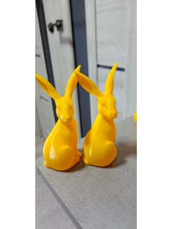 Декоративная фигурка Зайка. Жёнетлтый