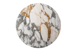 Стол журнальный Garda Decor, мрамор Арабескато Корчия (Arabescato Corchia) d90*28 см