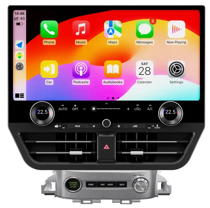 Магнитола для Toyota Land Cruiser 200 2015-2021 (топовая комплектация) - Kuberg ZF-3033-GE на Android 13, Быстрая, 4G SIM-слот, CarPlay