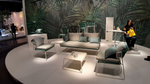 Стул барный плетеный Scab Design Lisa Filo, лен, ментоловый