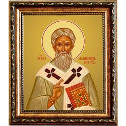 Флавиан, архиепископ Антиохийский, святитель. Икона на холсте.