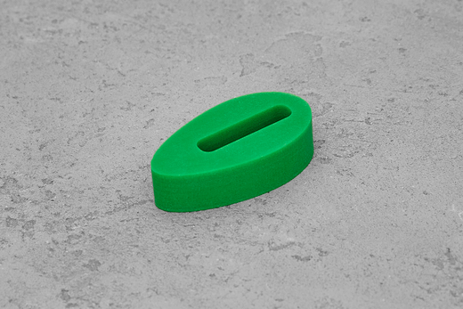 Больстер из G10-extra 9,5(+)мм, 37x20мм, весенняя листва