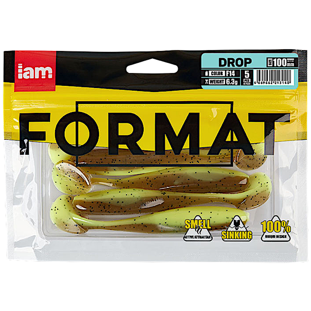 Мягкая приманка IAM Format Drop 100мм 6.3г -