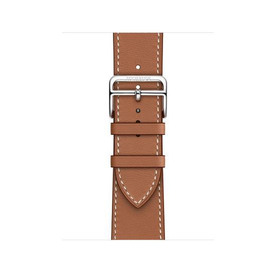 Apple Watch Hermès 41mm Silver Stainless Steel Case with Single Tour Gold