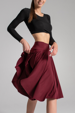 Dolly Max skirt shorts, Dark Red Oil
