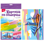 Картина по номерам 20*30см Транспорт "Корабль" (Lori)