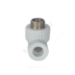 Тройник PP-R комбинированный белый Дн 20х3/4" НР VALFEX 10128120