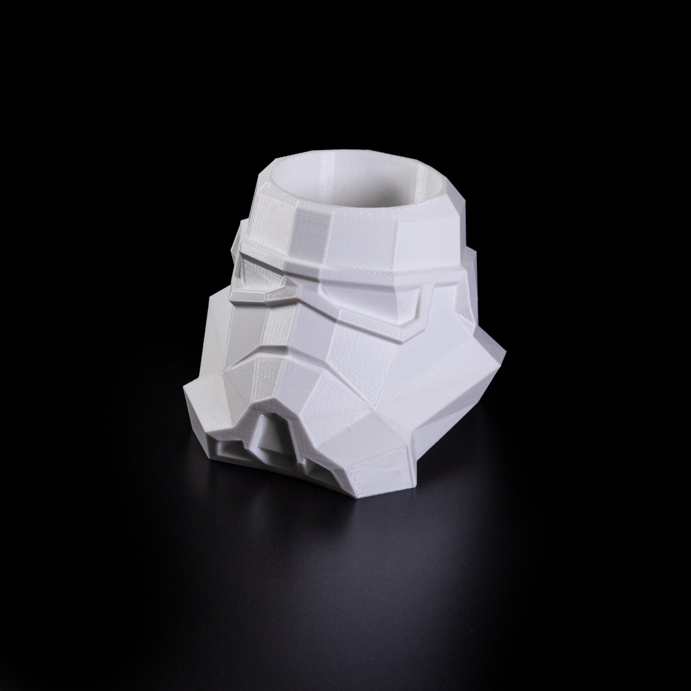 Подставка для карандашей "Штурмовик", пластик, 3D-печать, белая