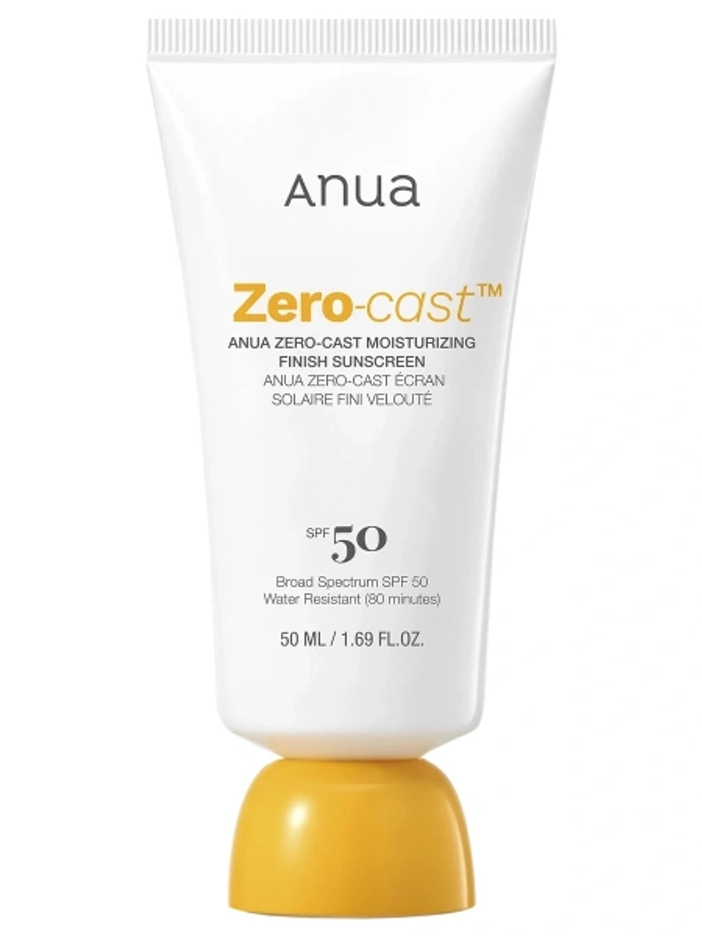 Крем солнцезащитный Anua Zero-Cast Moisturizing Finish Sunscreen SPF50+ 50 мл