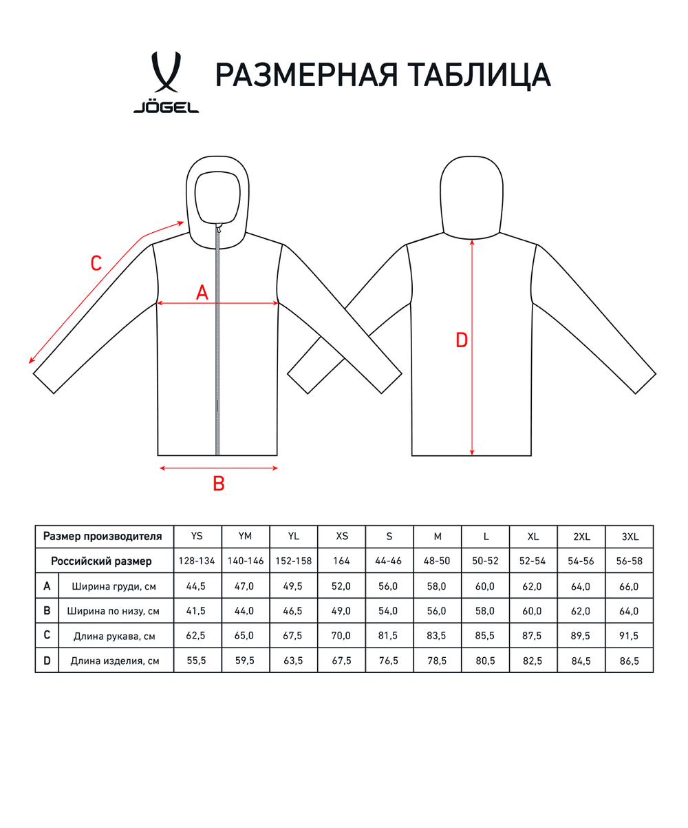 Куртка ветрозащитная CAMP Rain Jacket, красный, детский