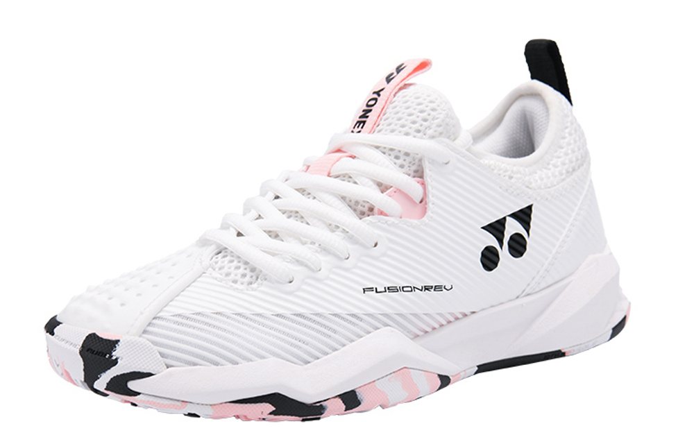 YONEX Breathable Low top Tennis Shoes Women"s White Pink