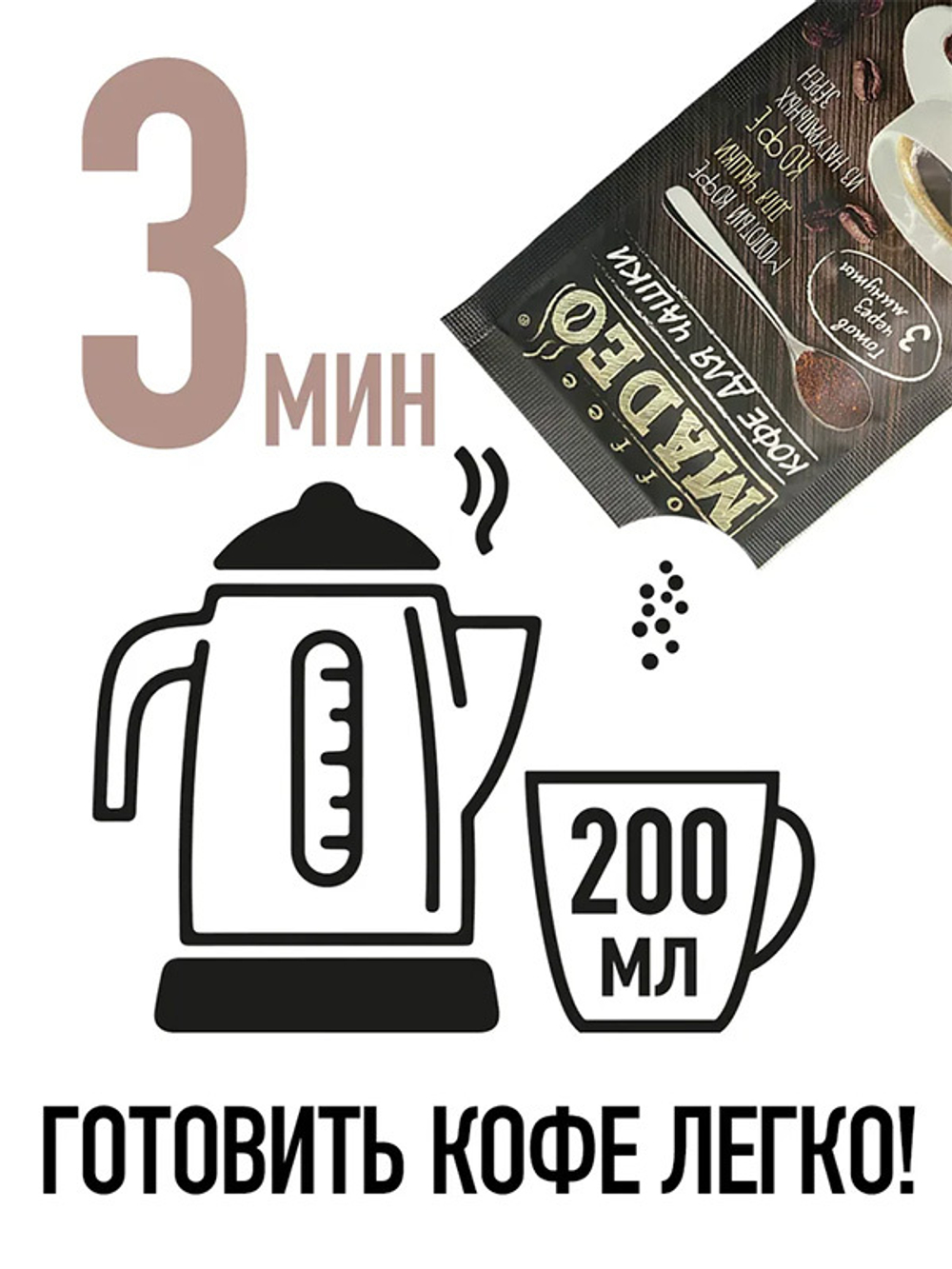 Молотый кофе для чашки РЧК Espresso Bar 10шт