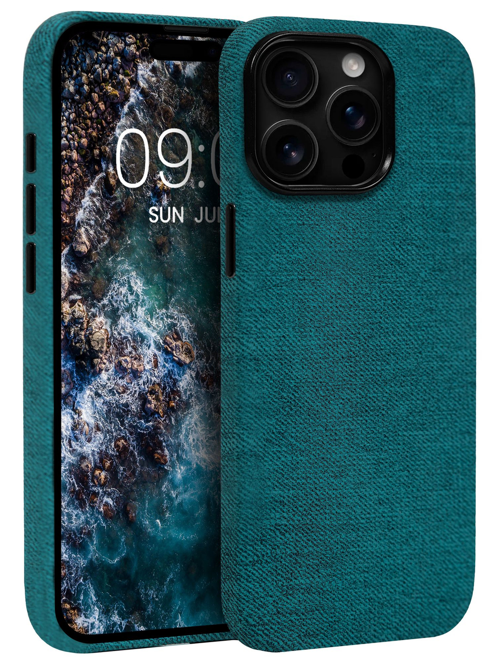 Мягкий тканевый чехол для IPHONE 16 PRO MAX с бархатной подкладкой и усиленной защитой камеры