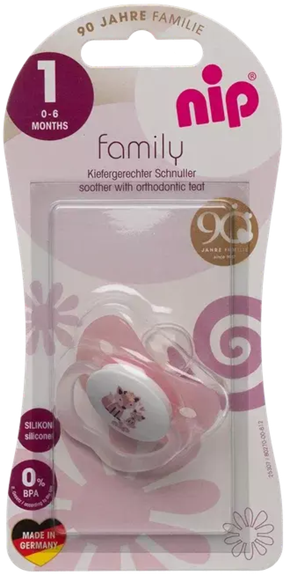 Пустышка силиконовая NIP "Family" 1 шт. лиса размер 1