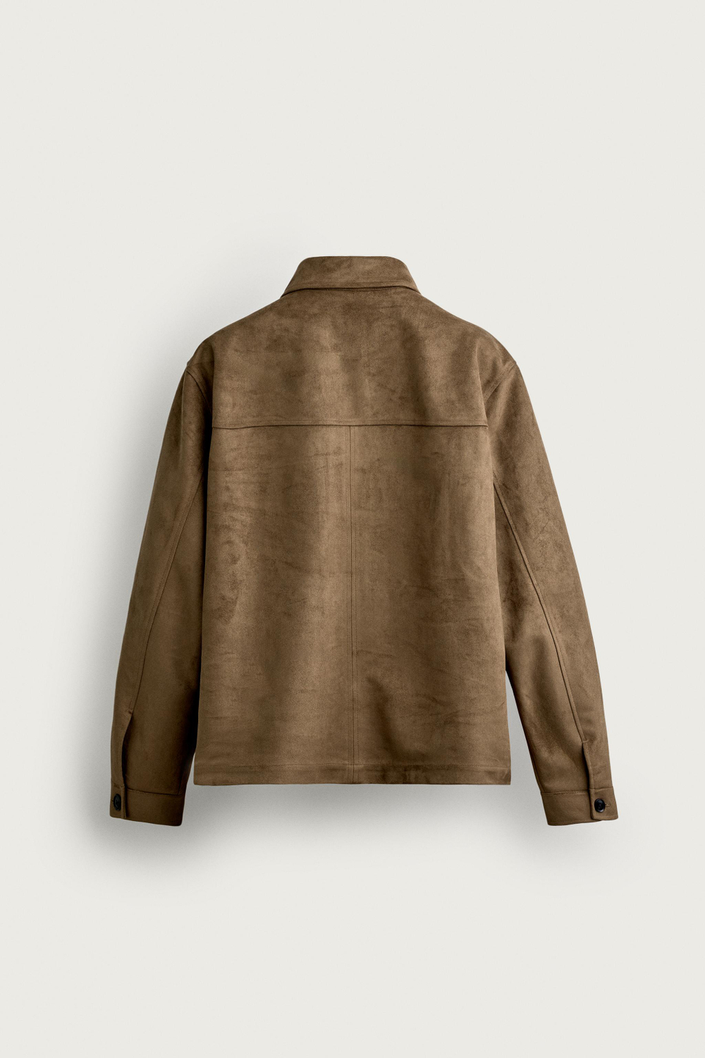 КУРТКА-РУБАШКА КЛАССИЧЕСКОГО КРОЯ ИЗ ИСКУССТВЕННОЙ ЗАМШИ — ZARA