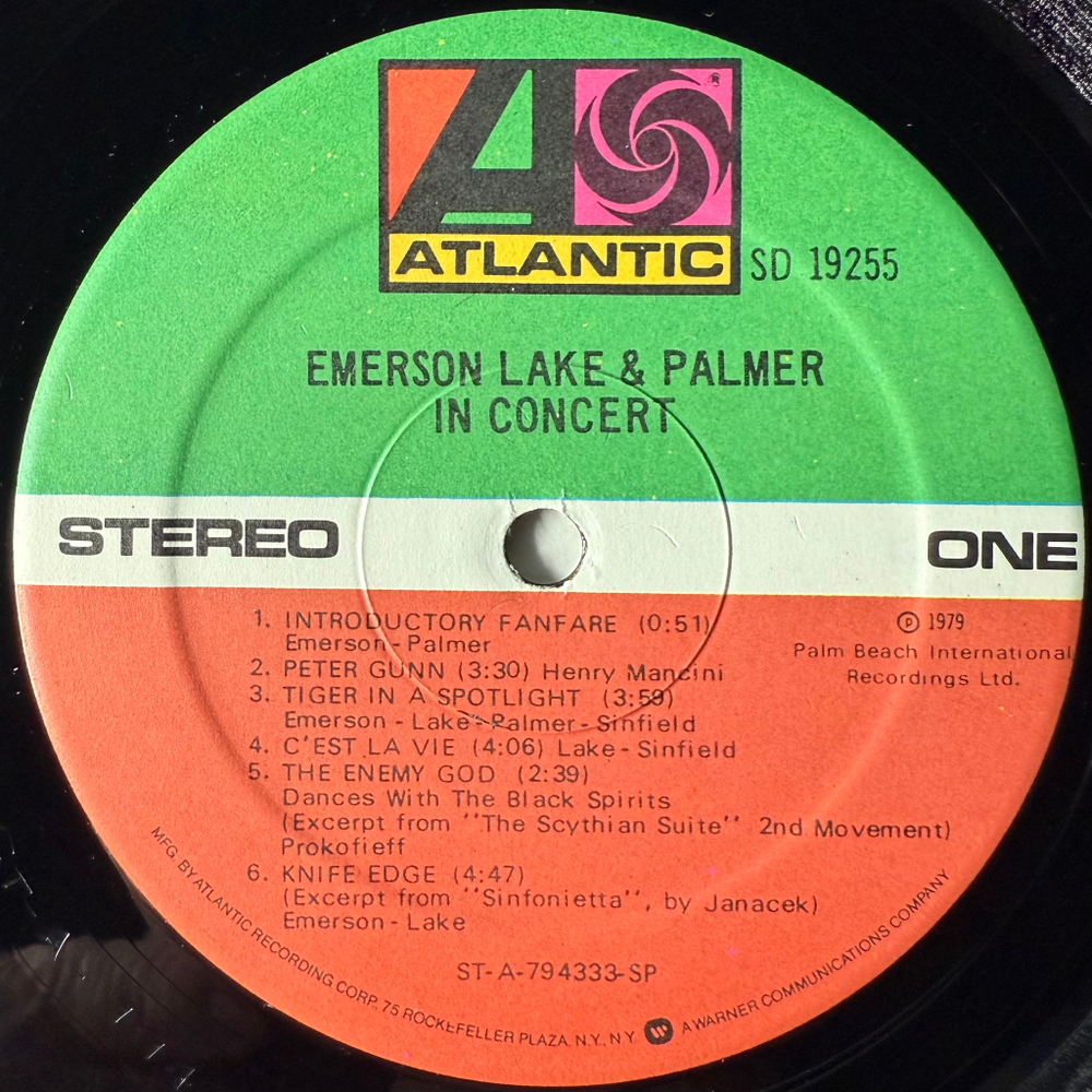 Emerson, Lake & Palmer ‎– In Concert (США 1979г.) promo