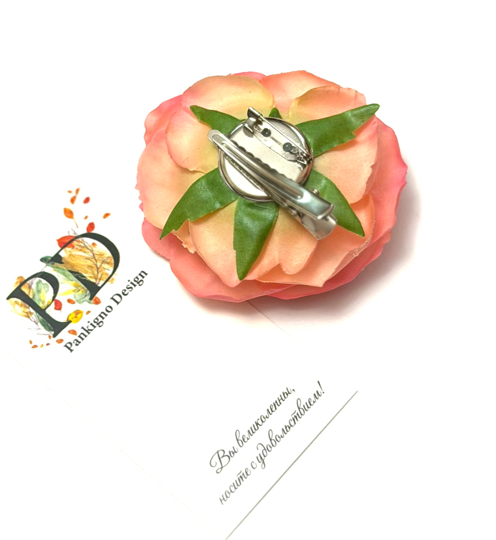 Брошь-заколка Pankigno Design с розой new