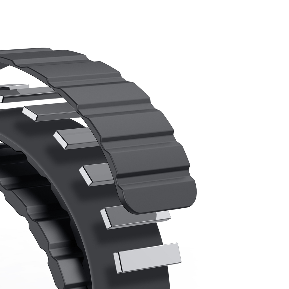 Силиконовый чехол-бампер с ремешком на магнитах от Dux Ducis для часов Apple Watch 38, 40, 41мм, серия Strap One-piece (OA Series)