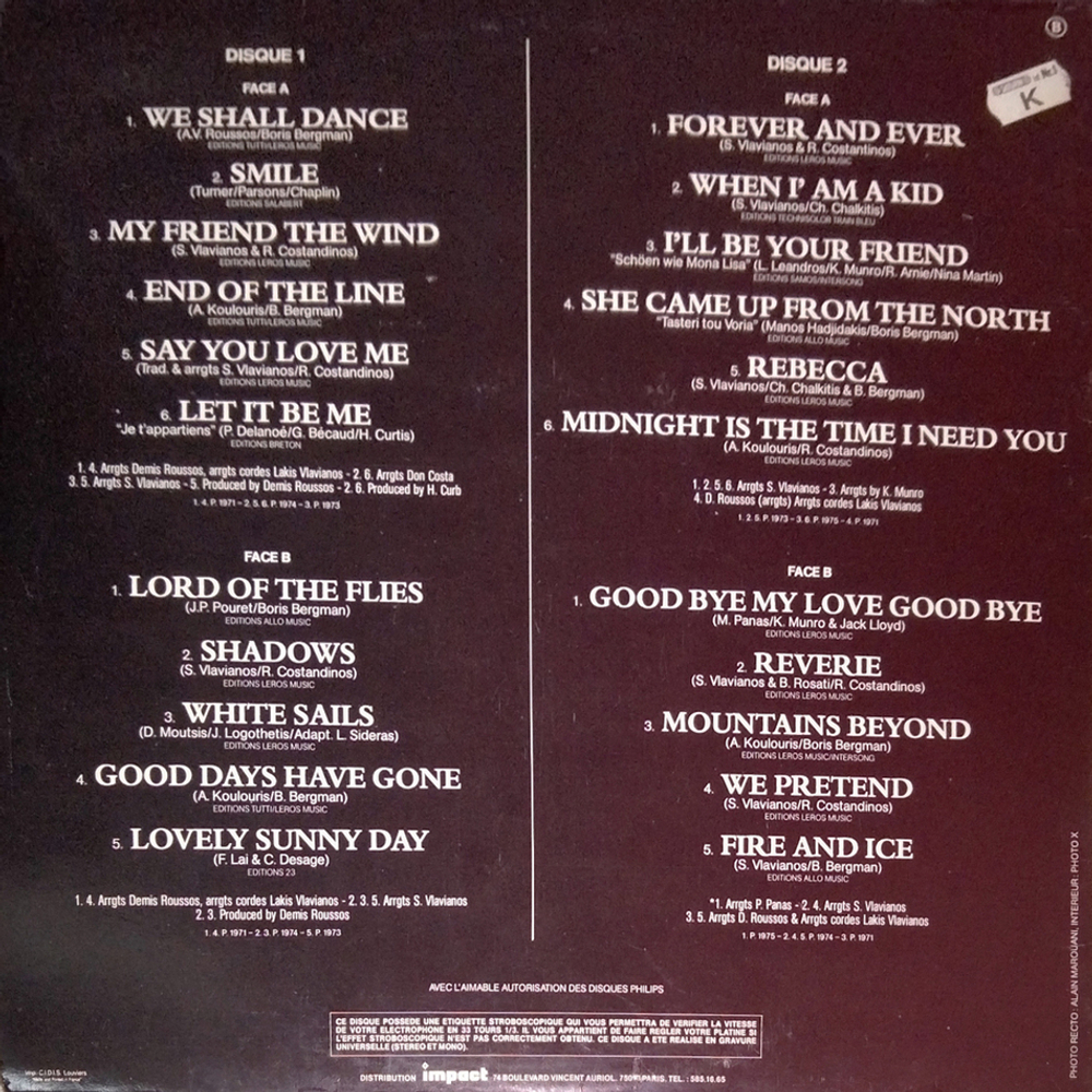 Demis Roussos / Album 2 Disques (2LP)