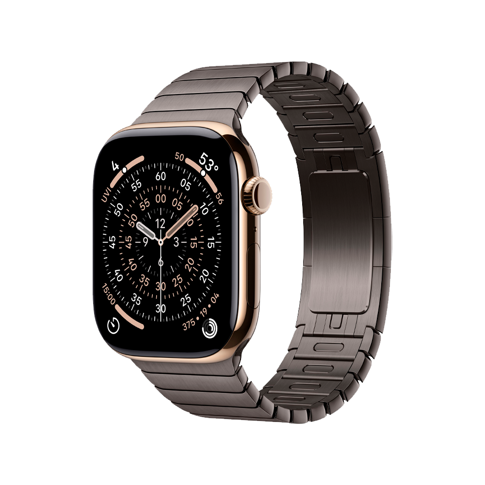 Умные часы Apple Watch Series 11 GPS + Cellular, 46mm, Gold Titanium Case with Slate Link Bracelet