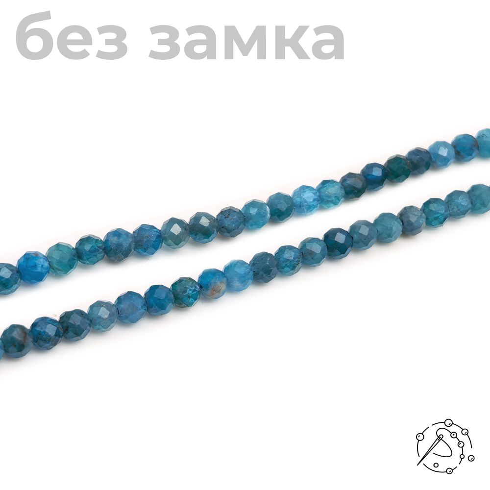 Нить из бусин Апатит, 4 мм с огранкой