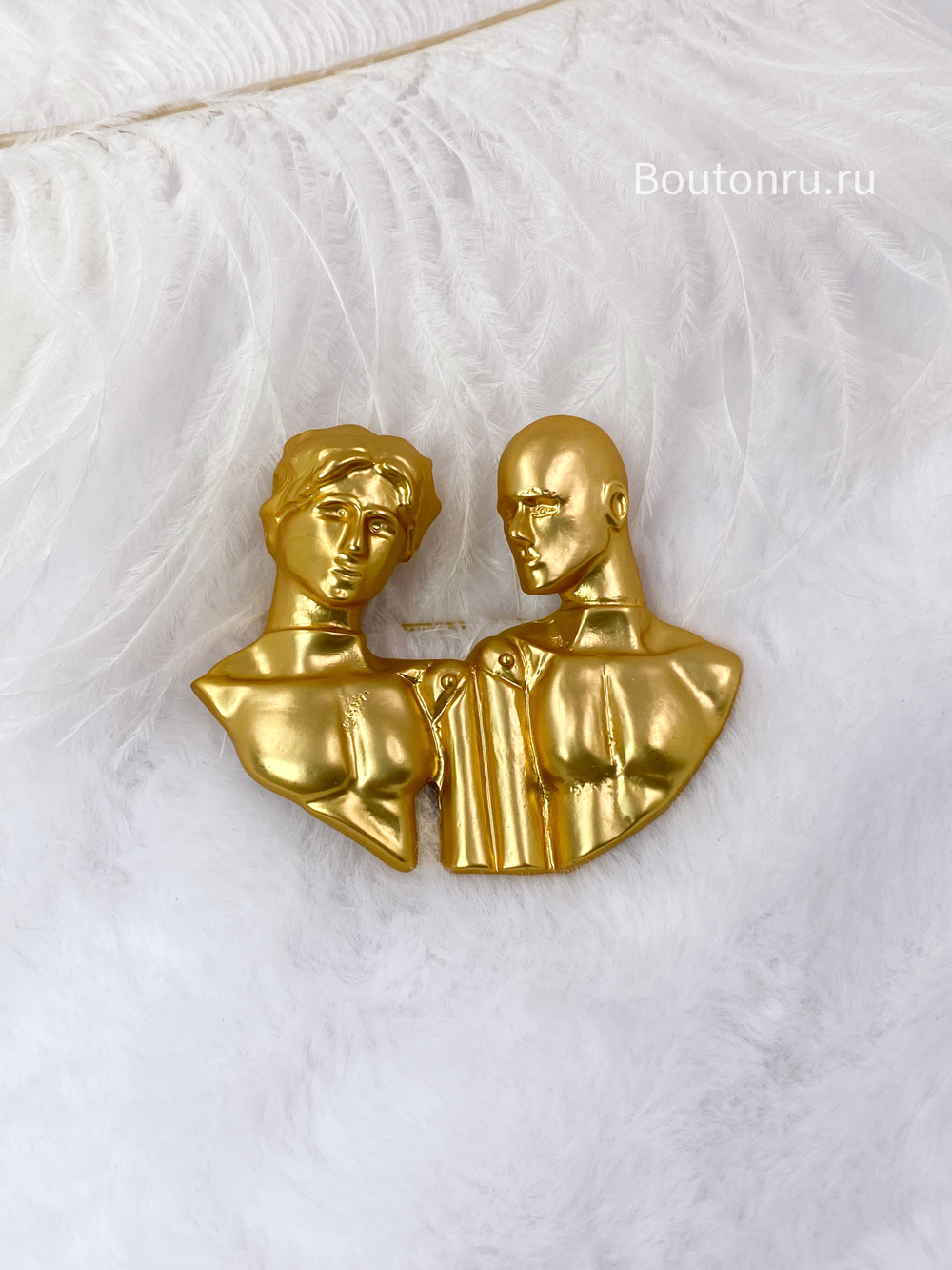 Брошь Скиап. в виде знака зодиака "Близнецы"