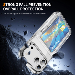 Прозрачный чехол Lumen Case с подставкой 2‑в‑1 и отделением для карт: iPhone 17 Pro Max