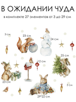 Новогодние наклейки для окон, стен и мебели