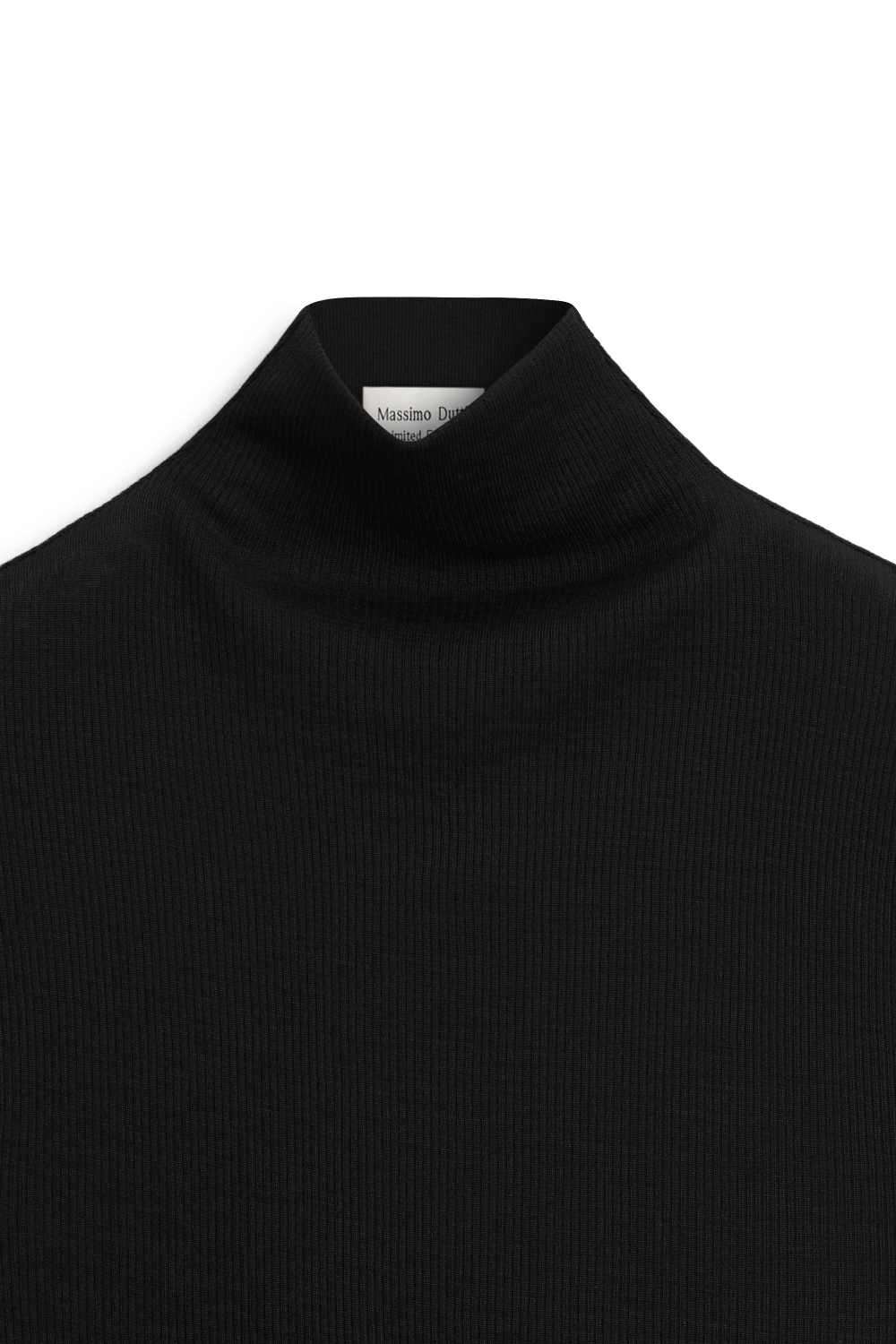 Massimo Dutti Топ из 100% шерсти - Limited Edition, черный