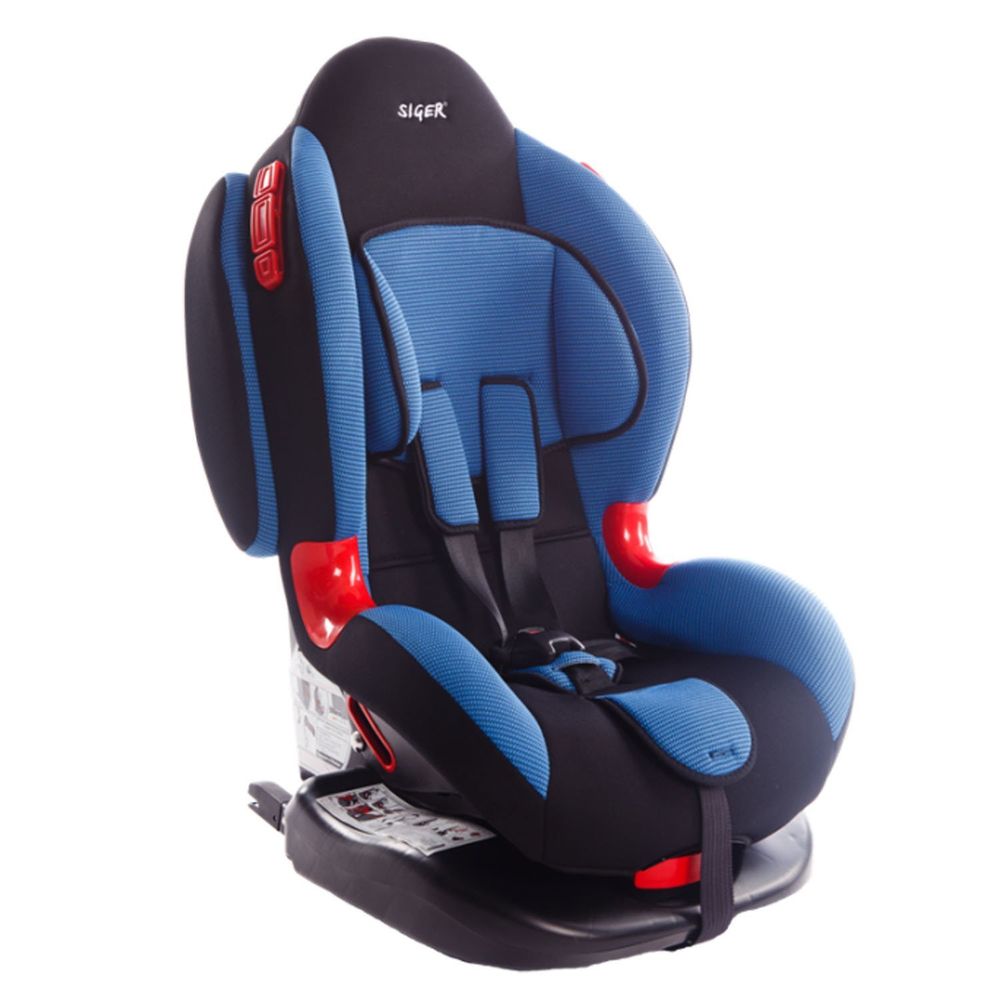 Детское автомоб. кресло Siger "Кокон ISOFIX" синий, 1-7 лет, 9-25 кг, группа 1/2, шт