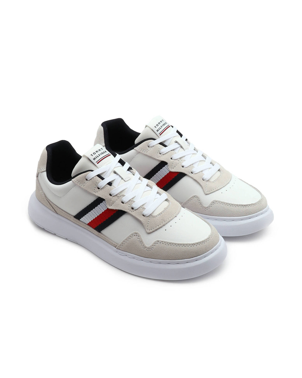 Кожаные кроссовки lightweight leather mix cup Tommy Hilfiger - бежевый(FM0FM04427)