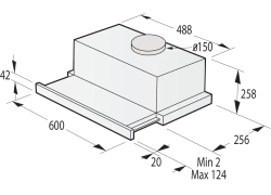 Встраиваемая вытяжка Gorenje TH606E7B