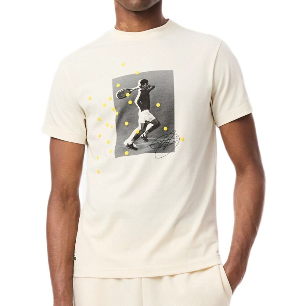 Мужская теннисная футболка Lacoste Tennis x Novak Djokovic Graphic - lapland