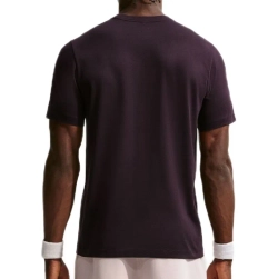 Мужская теннисная футболка Nike Court Dri-Fit Heritage - burgundy ash