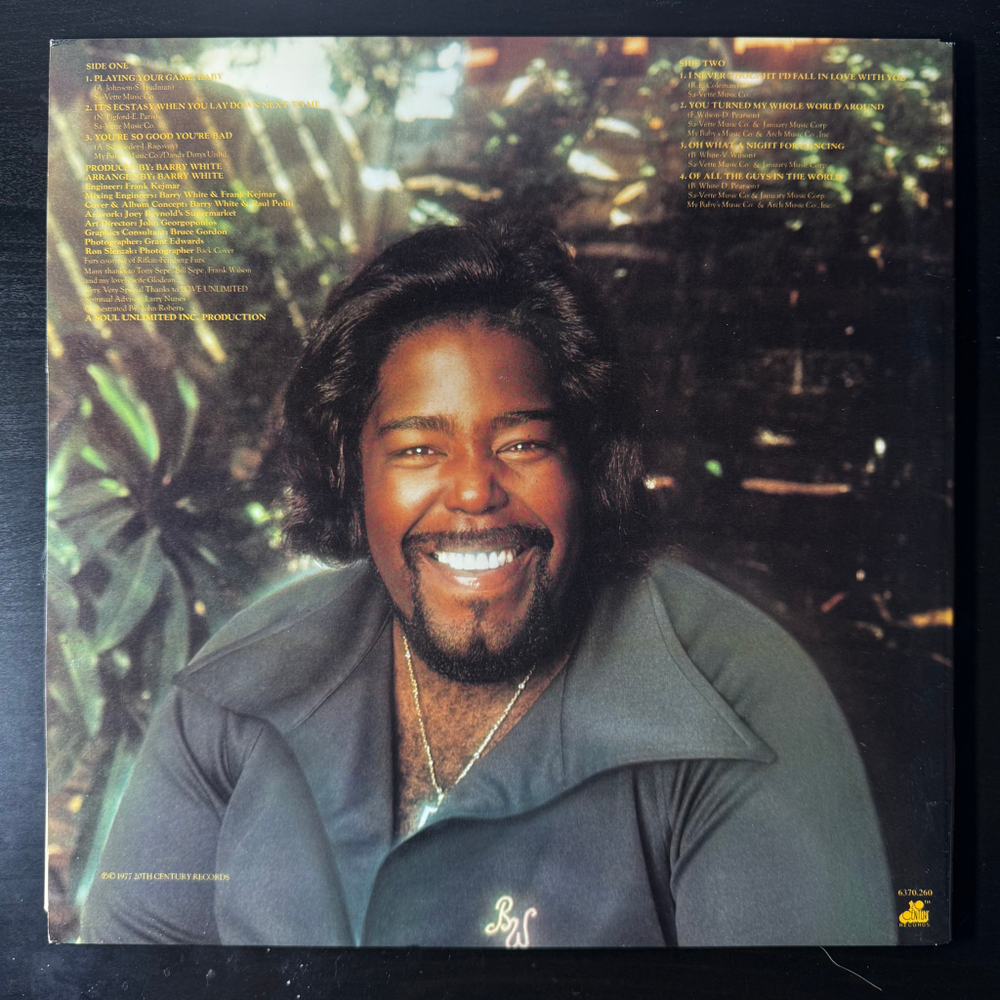 Barry White ‎– Barry White Sings For Someone You Love (Скандинавия 1977г.)