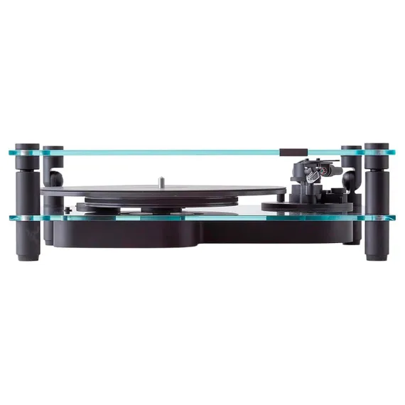 Transparent Transparent Turntable Black