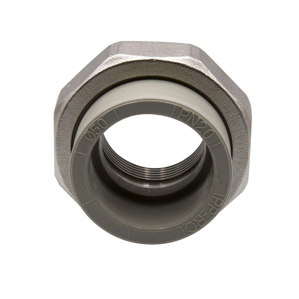 Муфта комб. разъемная, вн 50х1 1/2" EVER® СЕРЫЙ (Россия)