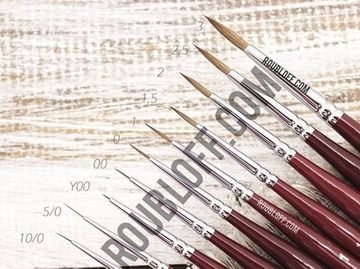 Кисть Рублёв DK13R №00 круглая для росписи