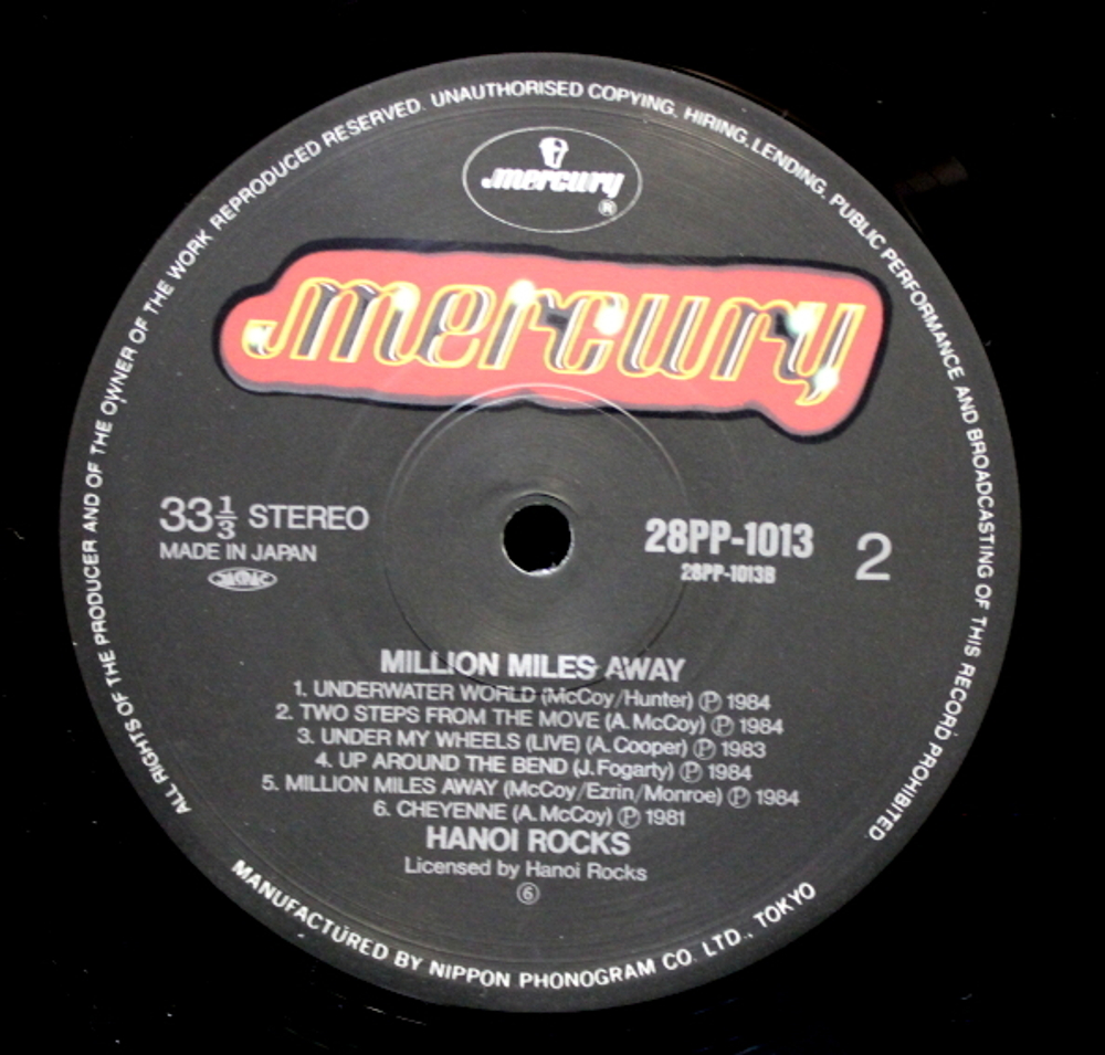 Hanoi Rocks / Million Miles Away (LP)