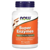Now Foods, Super Enzymes | Superfermentlar, 90 kapsula