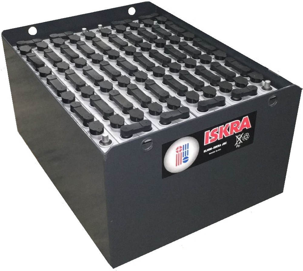 Тяговый аккумулятор ELHIM ISKRA 2x40V 7PzS 560 Аh 1142х1030х537 мм