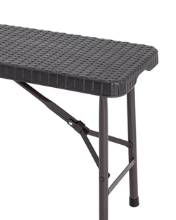 Скамейка Складная садовая 183x28x43 см HDPE шоколад