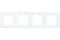 Рамка Systeme Electric ATLASDESIGN 4-постовая белая 35950